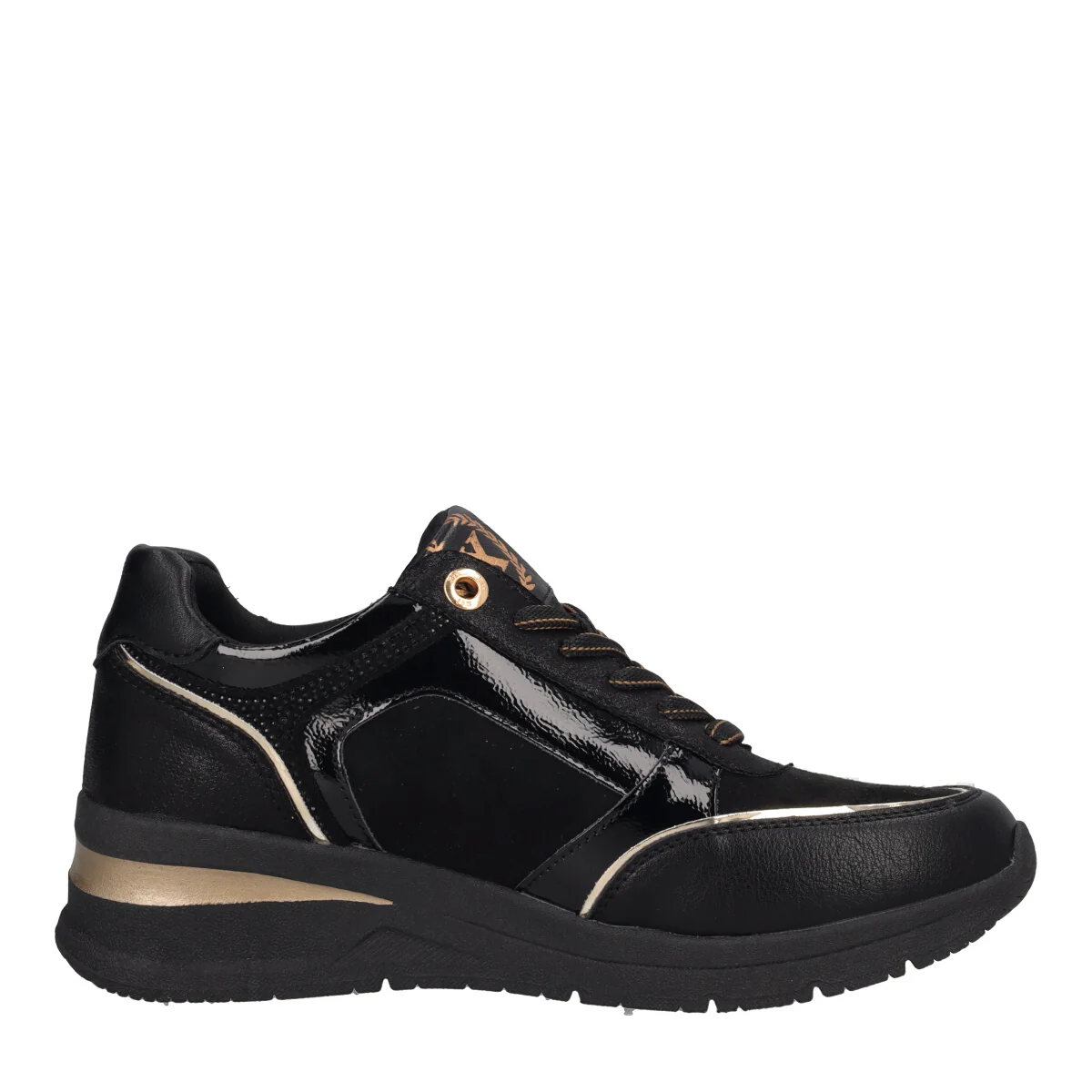 Sneakers Donna Nere e Oro - Image 2