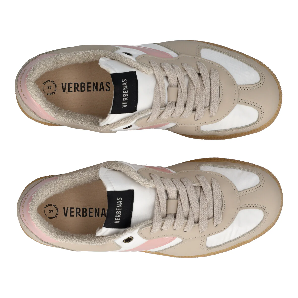 Sneakers Donna Nude, Bianche e Rosa - Image 5