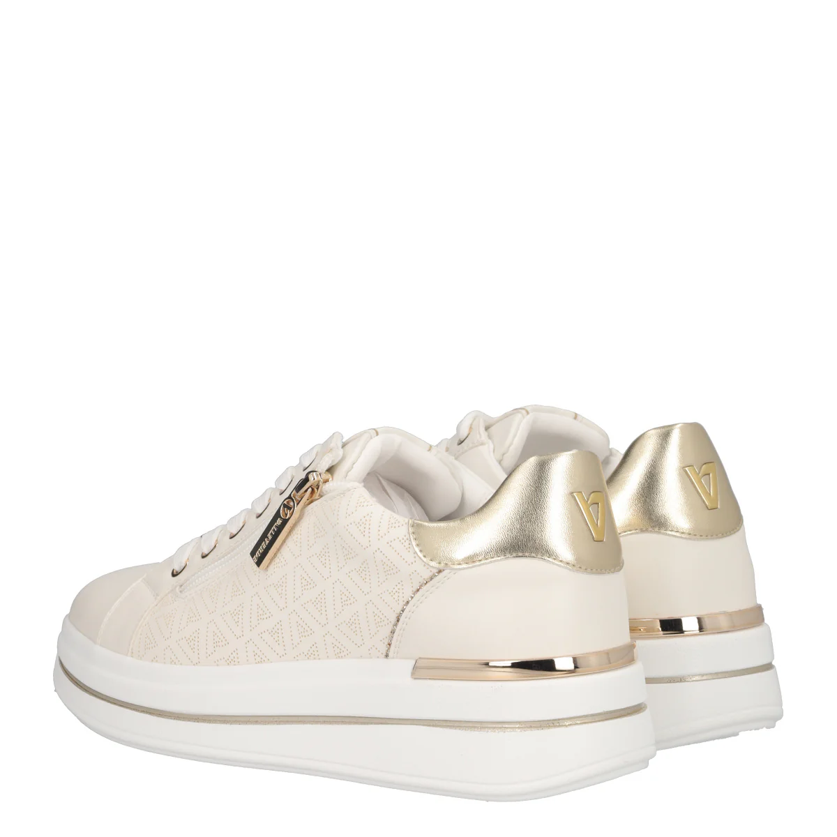 Sneakers Donna Off White e Oro - Image 4