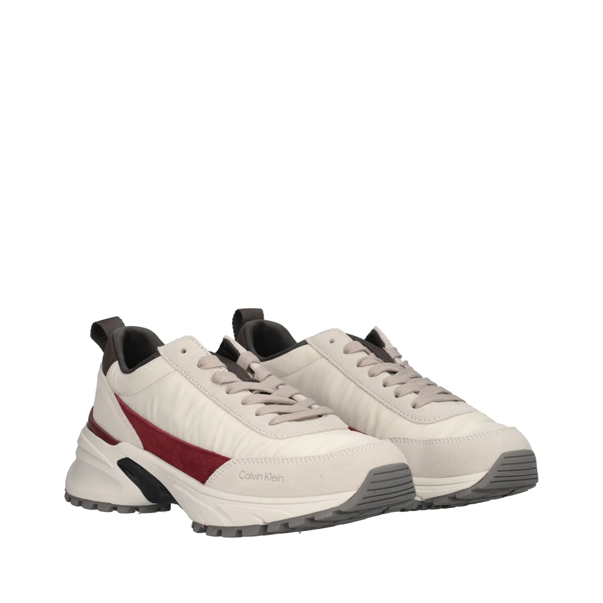 Sneakers Donna Panna, Grigia e Bordeaux - Image 3