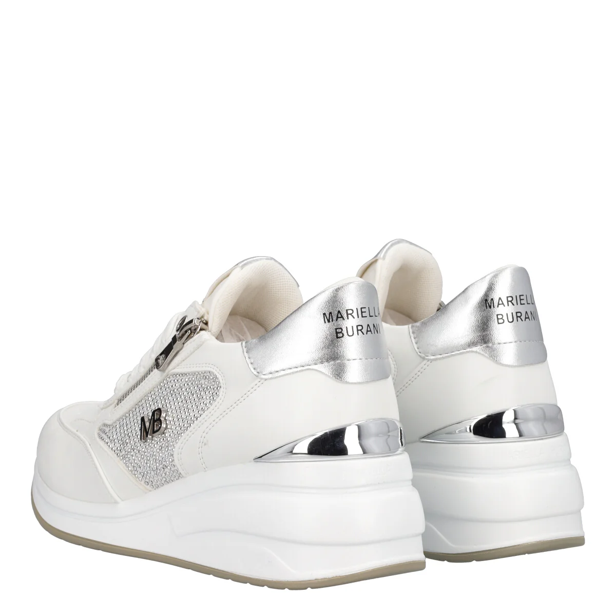 Sneakers Donna Wht Zeppa - Image 4