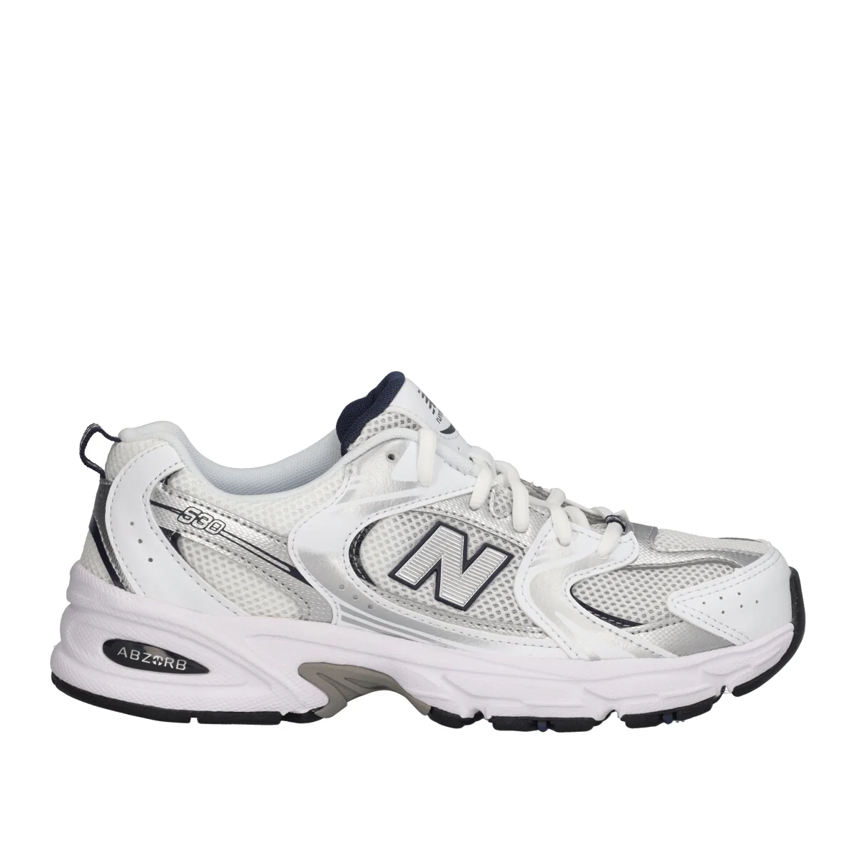 Sneakers Ragazzi Bianca e Argento