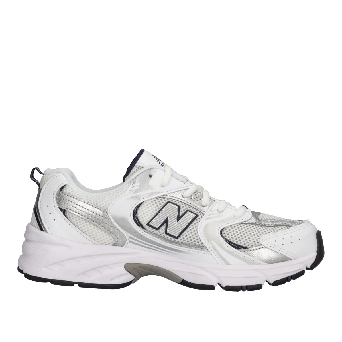 Sneakers Ragazzi Bianca e Argento - Image 2