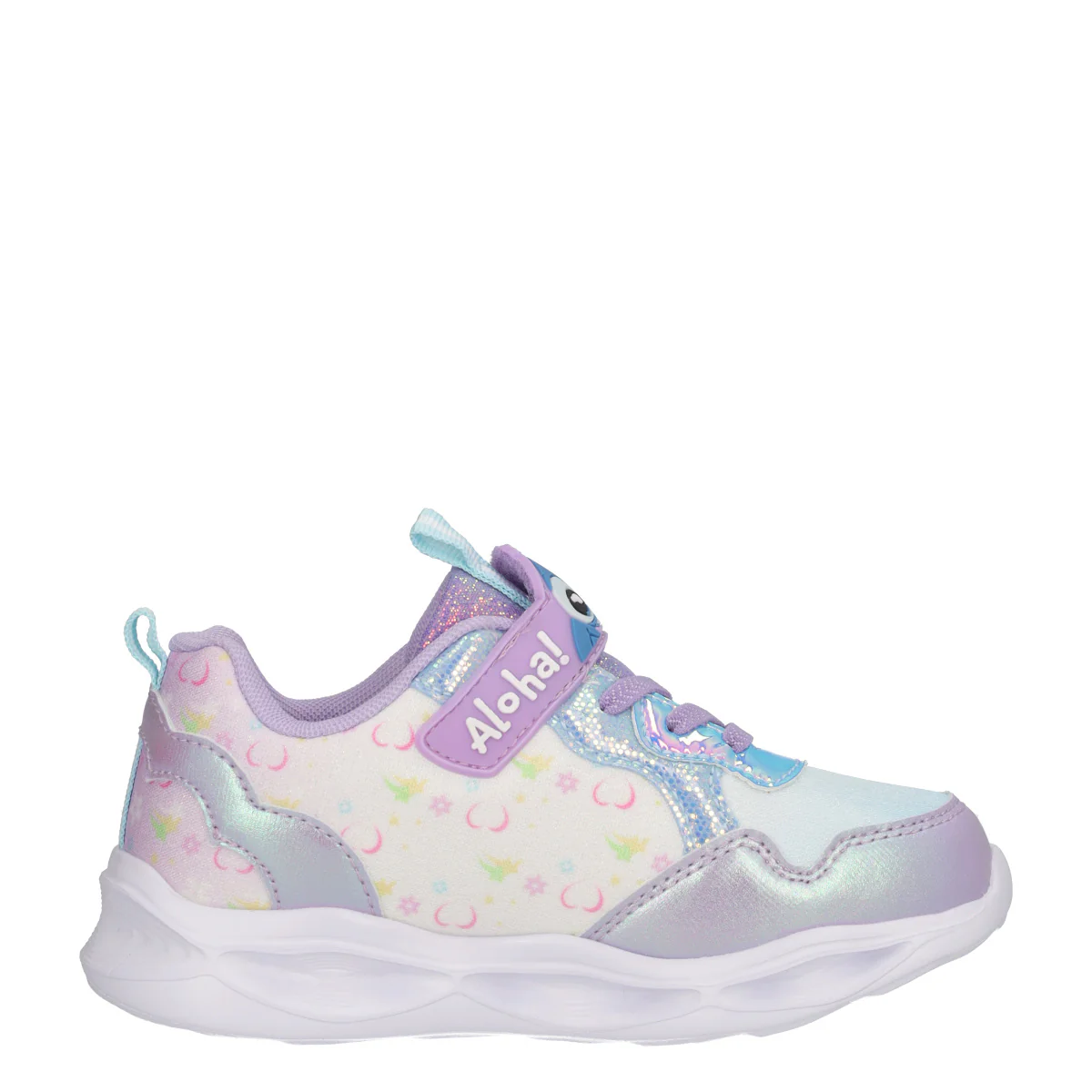 Sneakers Stitch Bambina Lilla con Luci - Image 2