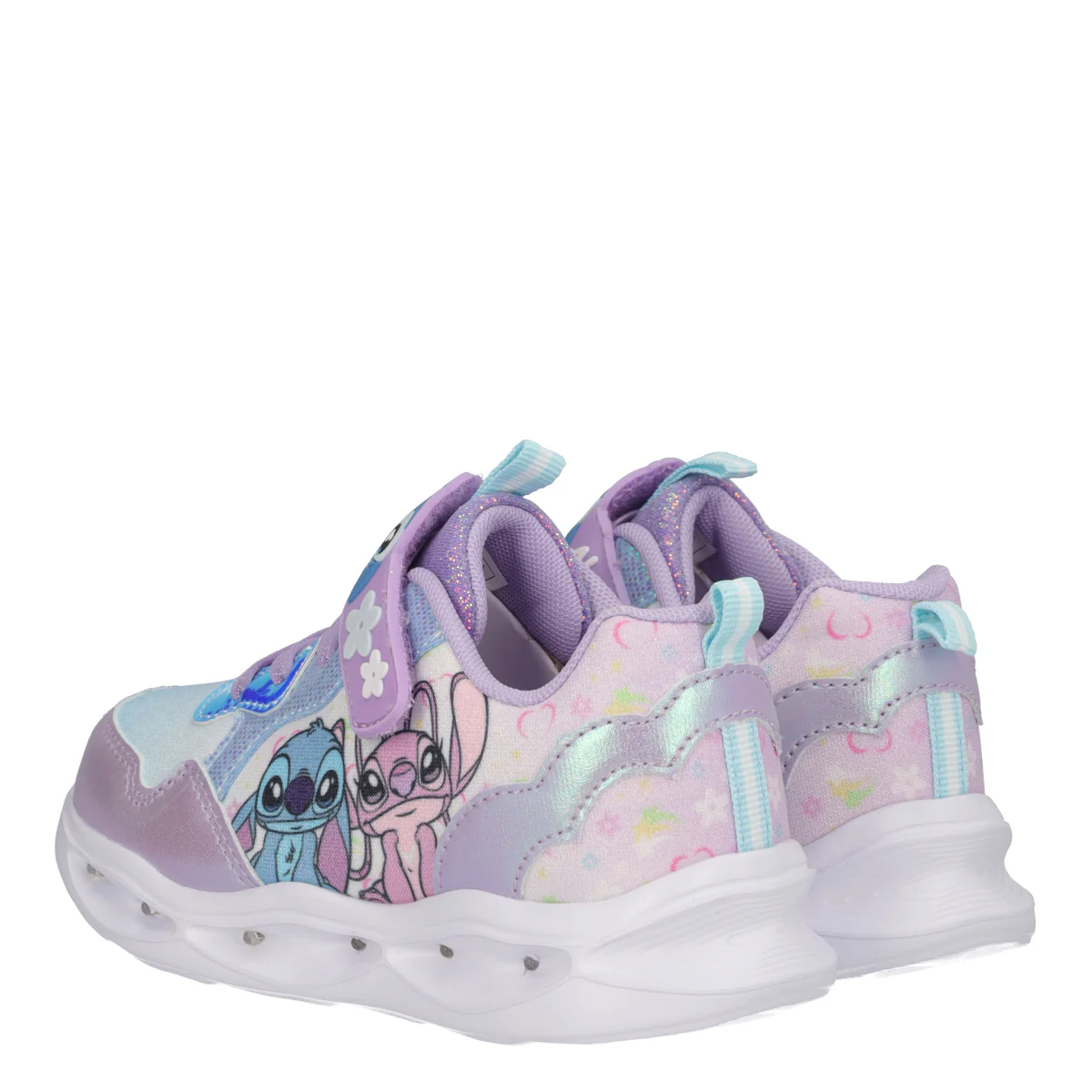 Sneakers Stitch Bambina Lilla con Luci - Image 4