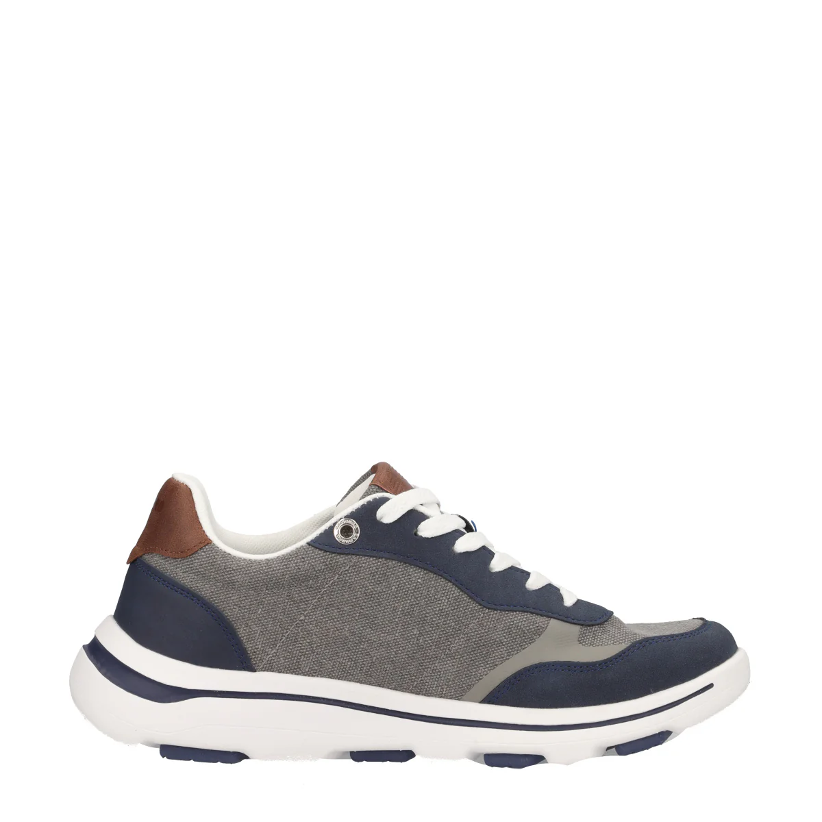 Sneakers Uomo Grigie e Blu - Image 2