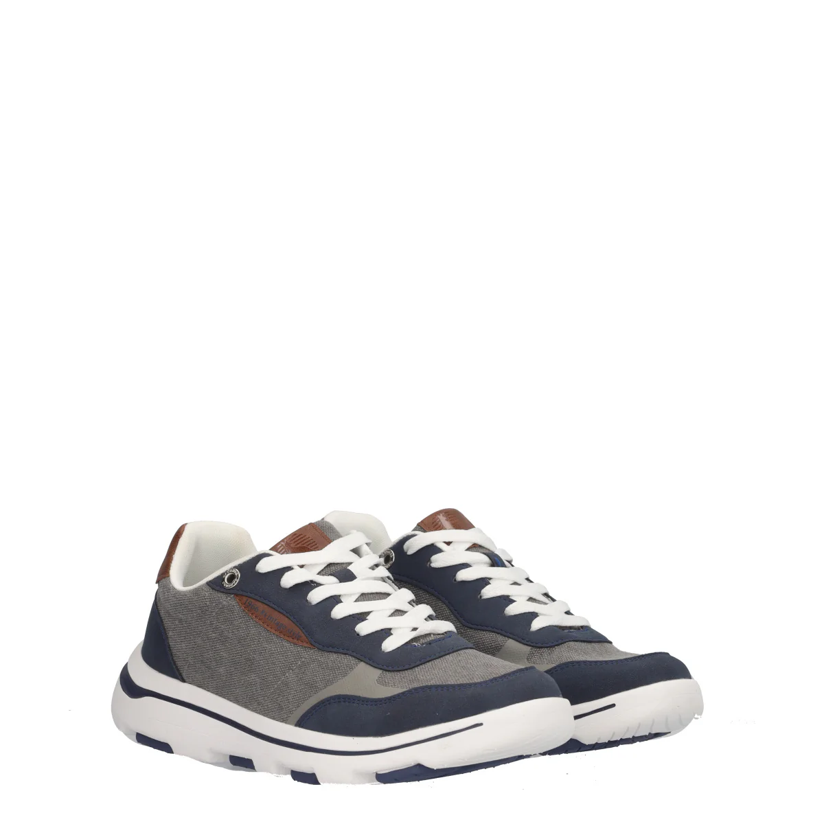 Sneakers Uomo Grigie e Blu - Image 3