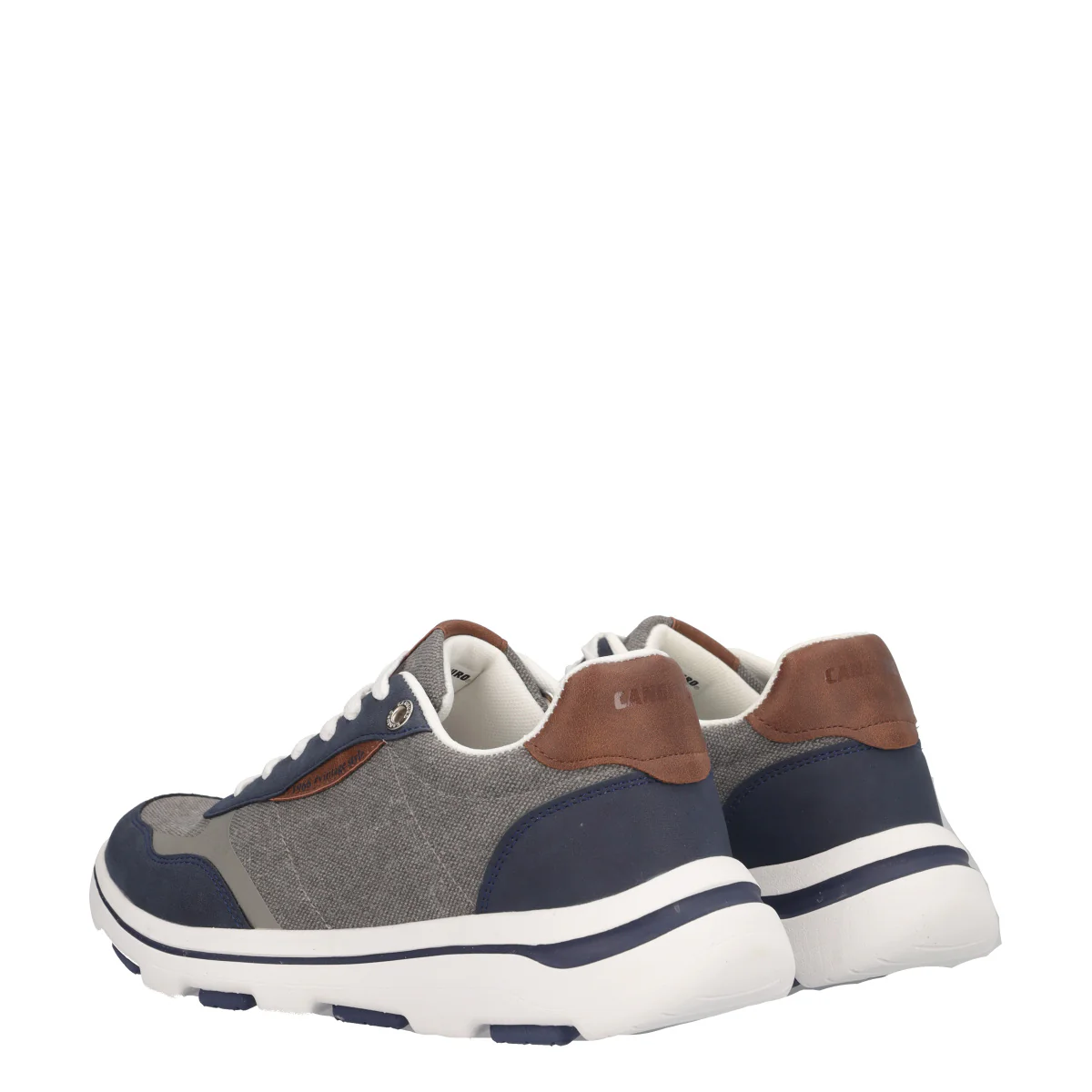 Sneakers Uomo Grigie e Blu - Image 4