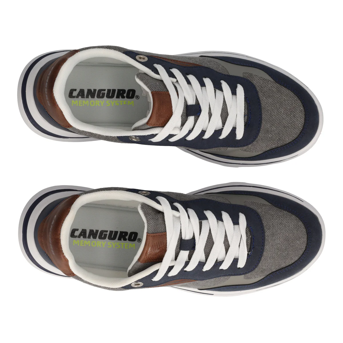 Sneakers Uomo Grigie e Blu - Image 5