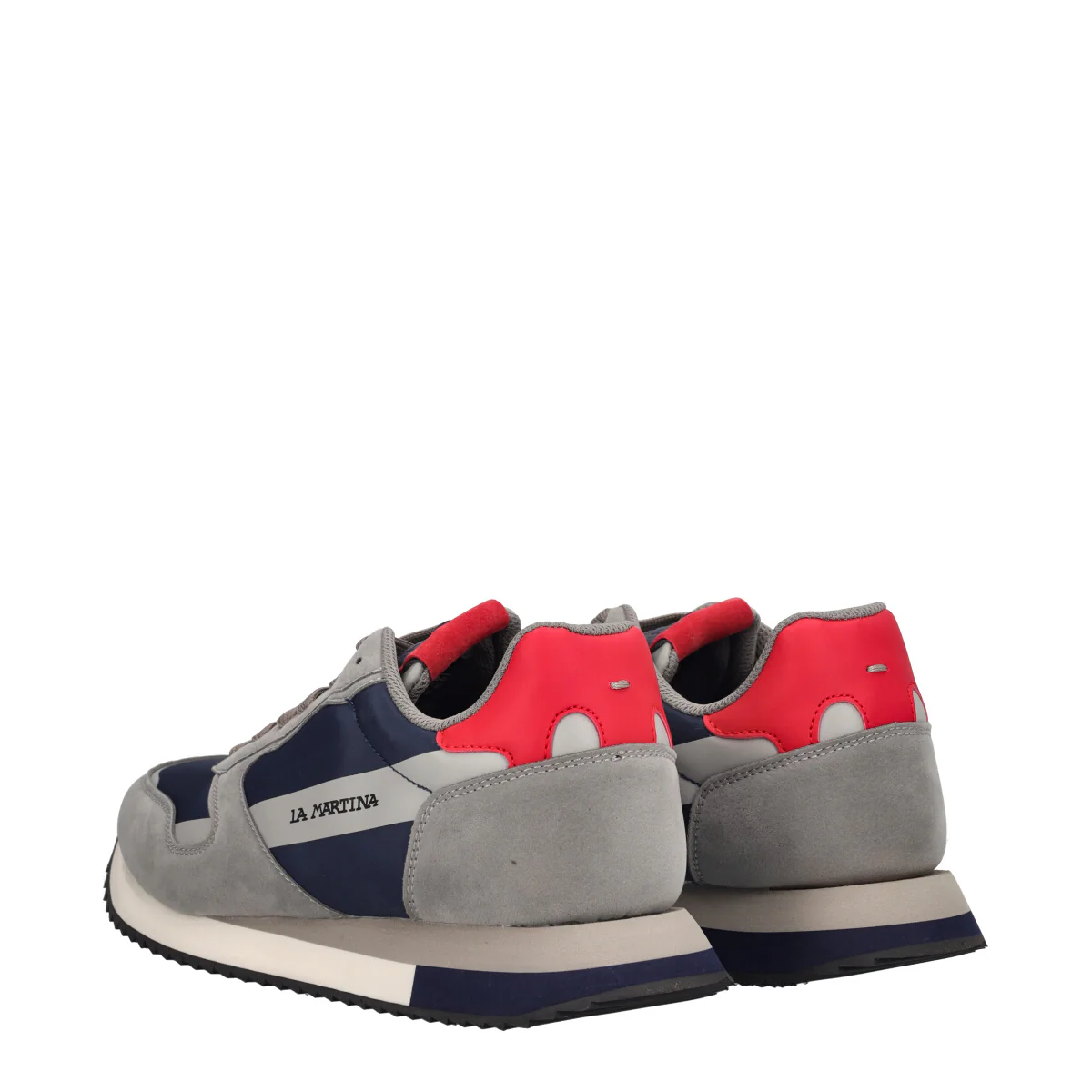 Sneakers Uomo Grigie, Nere e Rosse - Image 4