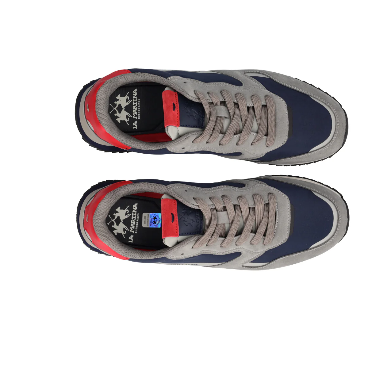 Sneakers Uomo Grigie, Nere e Rosse - Image 5