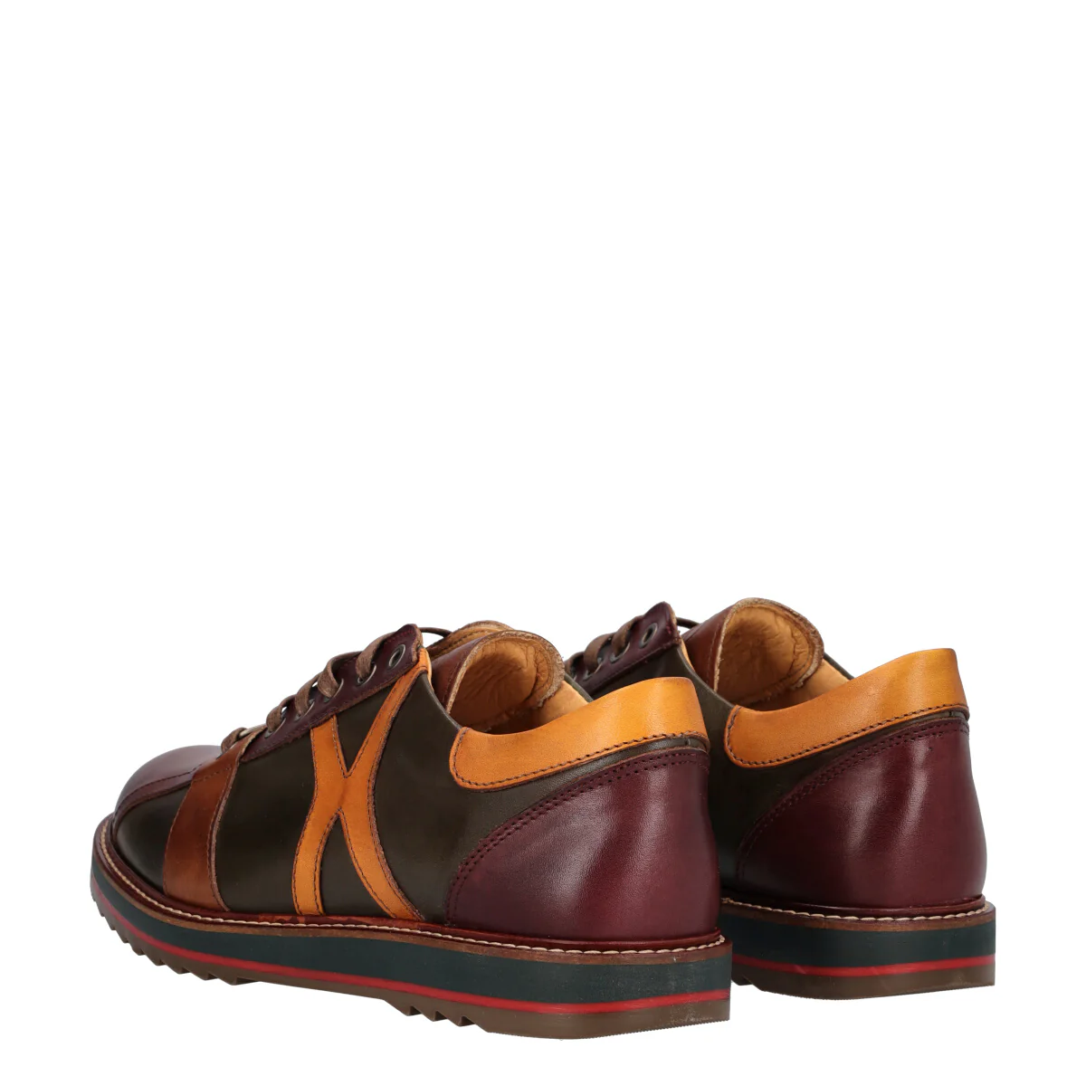 Sneakers Uomo Multicolor in Pelle - Image 4