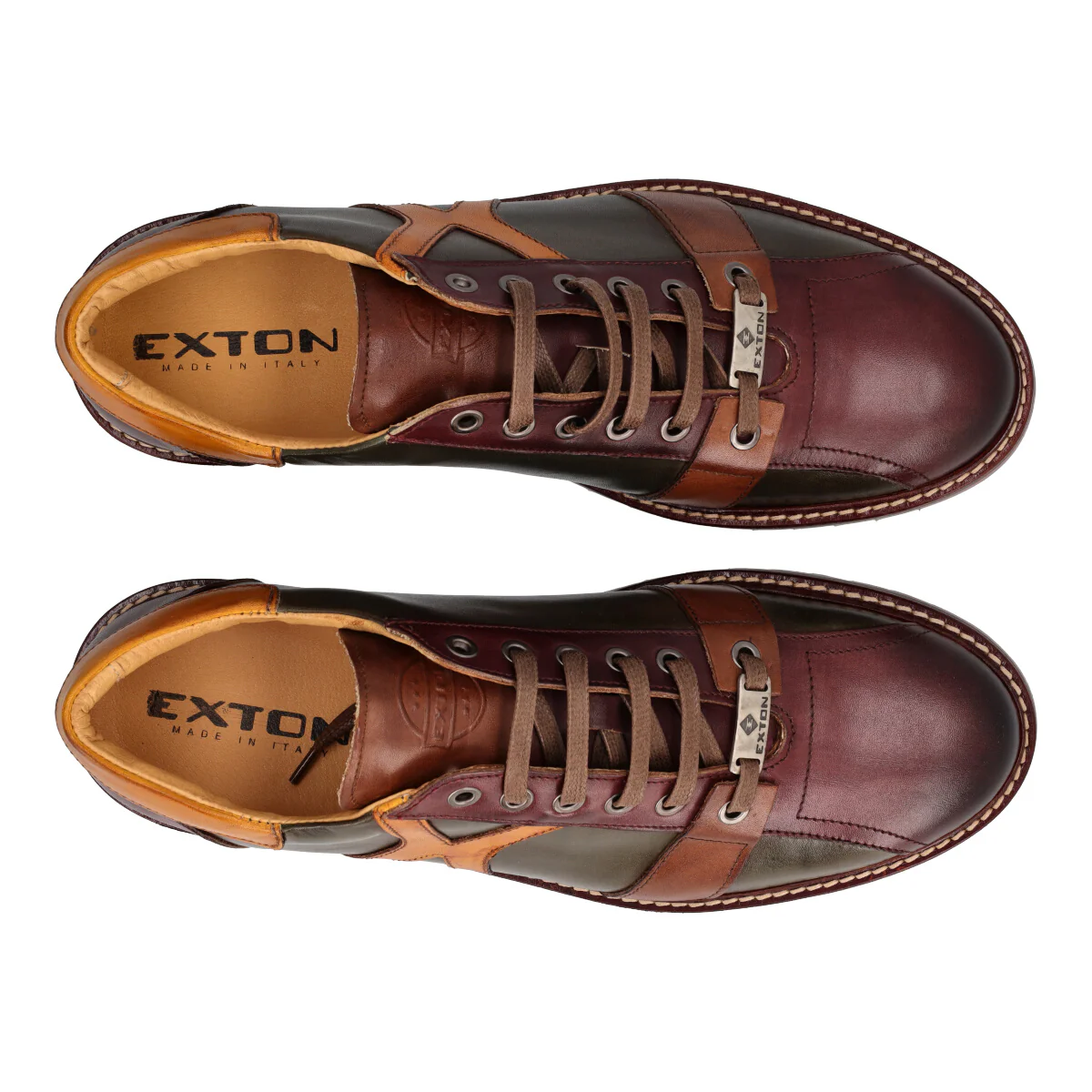 Sneakers Uomo Multicolor in Pelle - Image 5