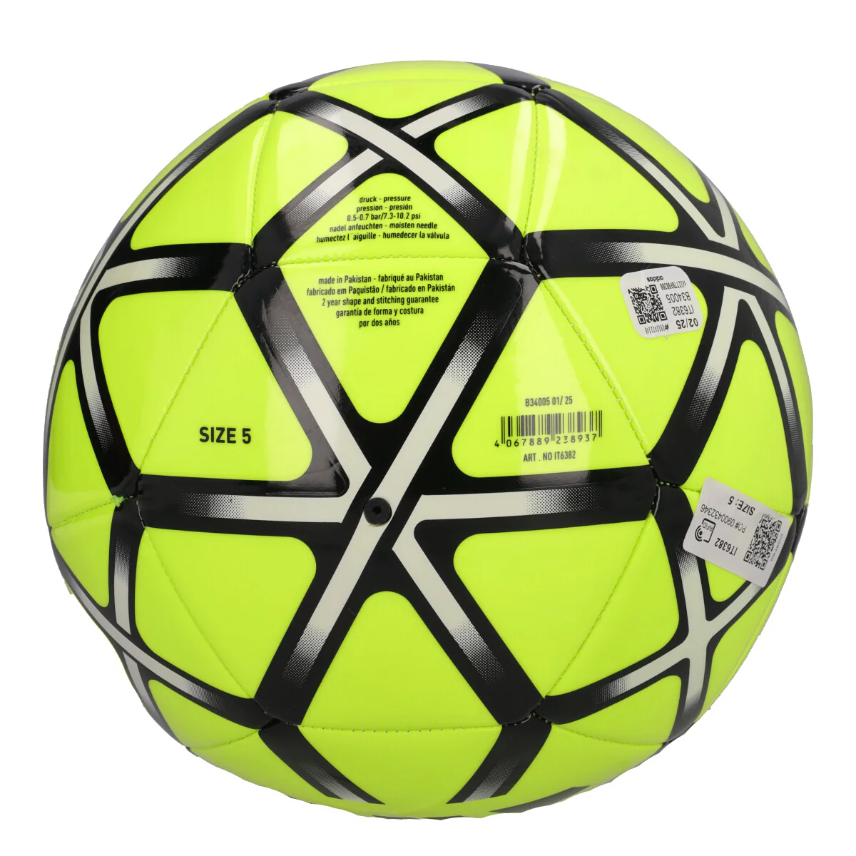 STARLANCER CLB Pallone da Calcio Giallo Fluo - Image 3