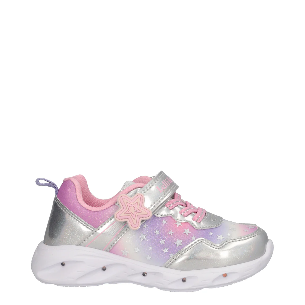 STELLA Sneakers Bambina Argento con Luci