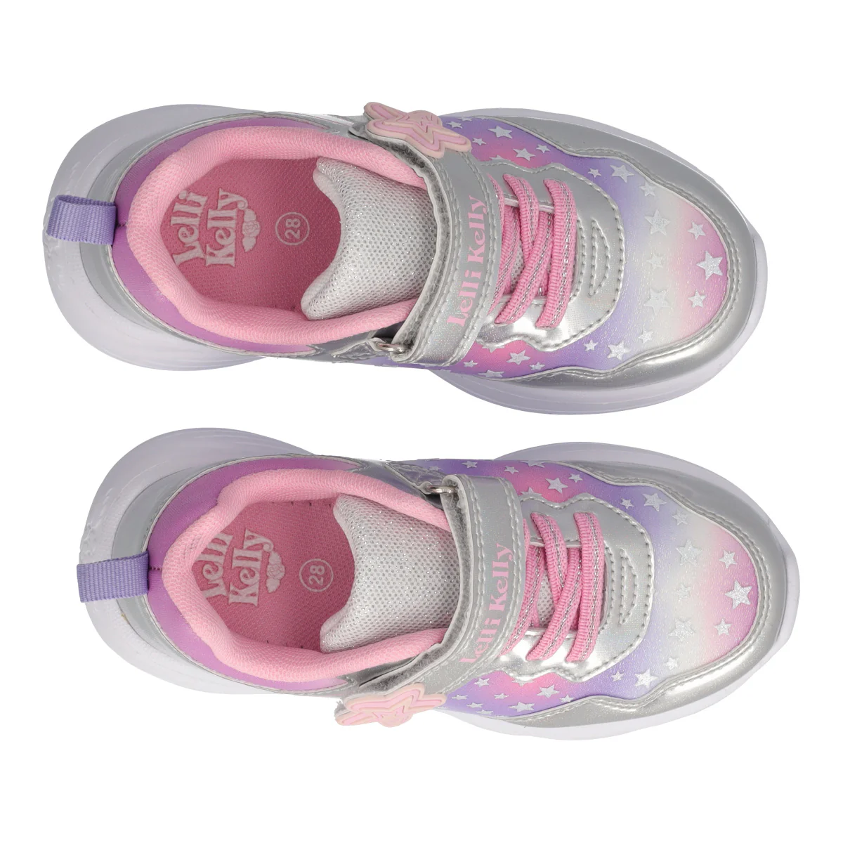 STELLA Sneakers Bambina Argento con Luci - Image 5