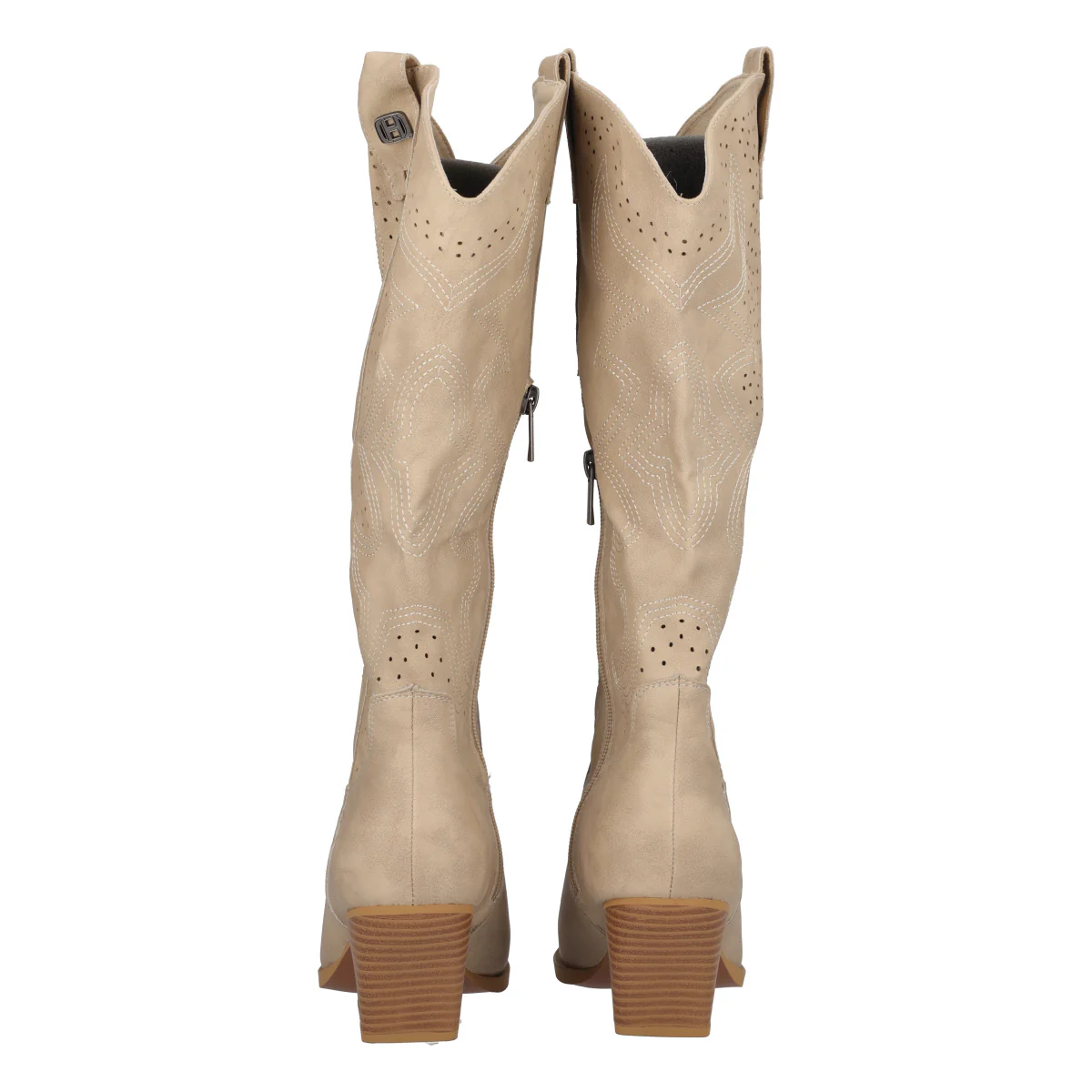 Stivale Donna Beige Texano - Image 5