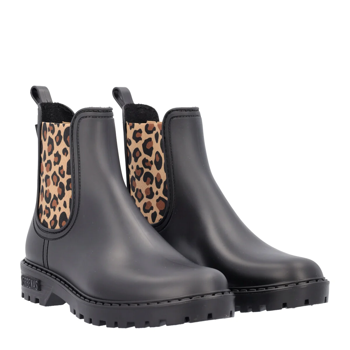 Stivaletti da Pioggia Donna Neri e Leopardati - Image 3