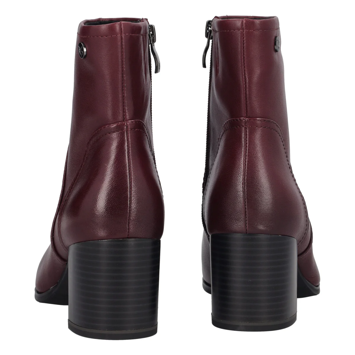 Stivaletti Donna Bordeaux in Pelle - Image 5
