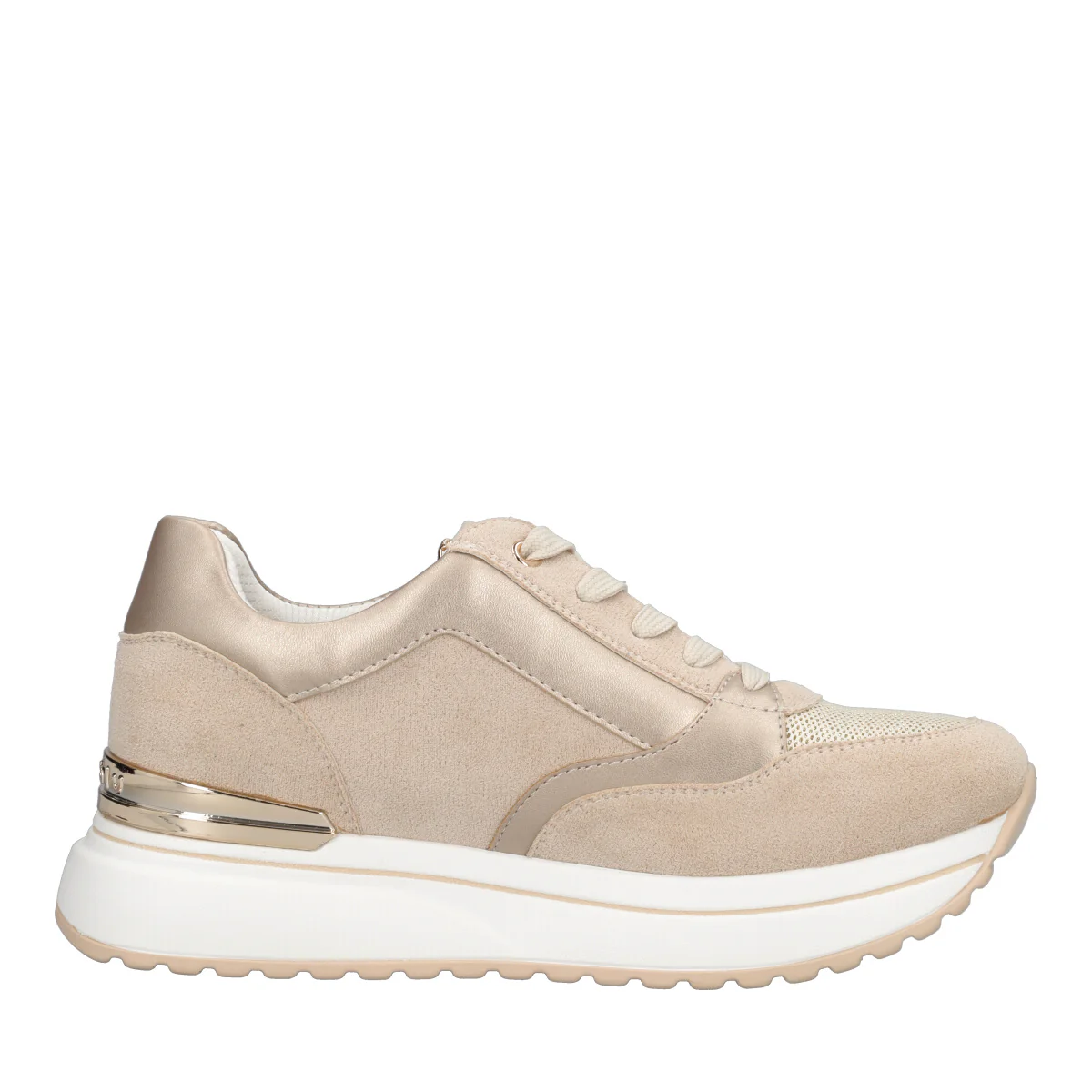 Stringata Donna Beige con Zip - Image 2