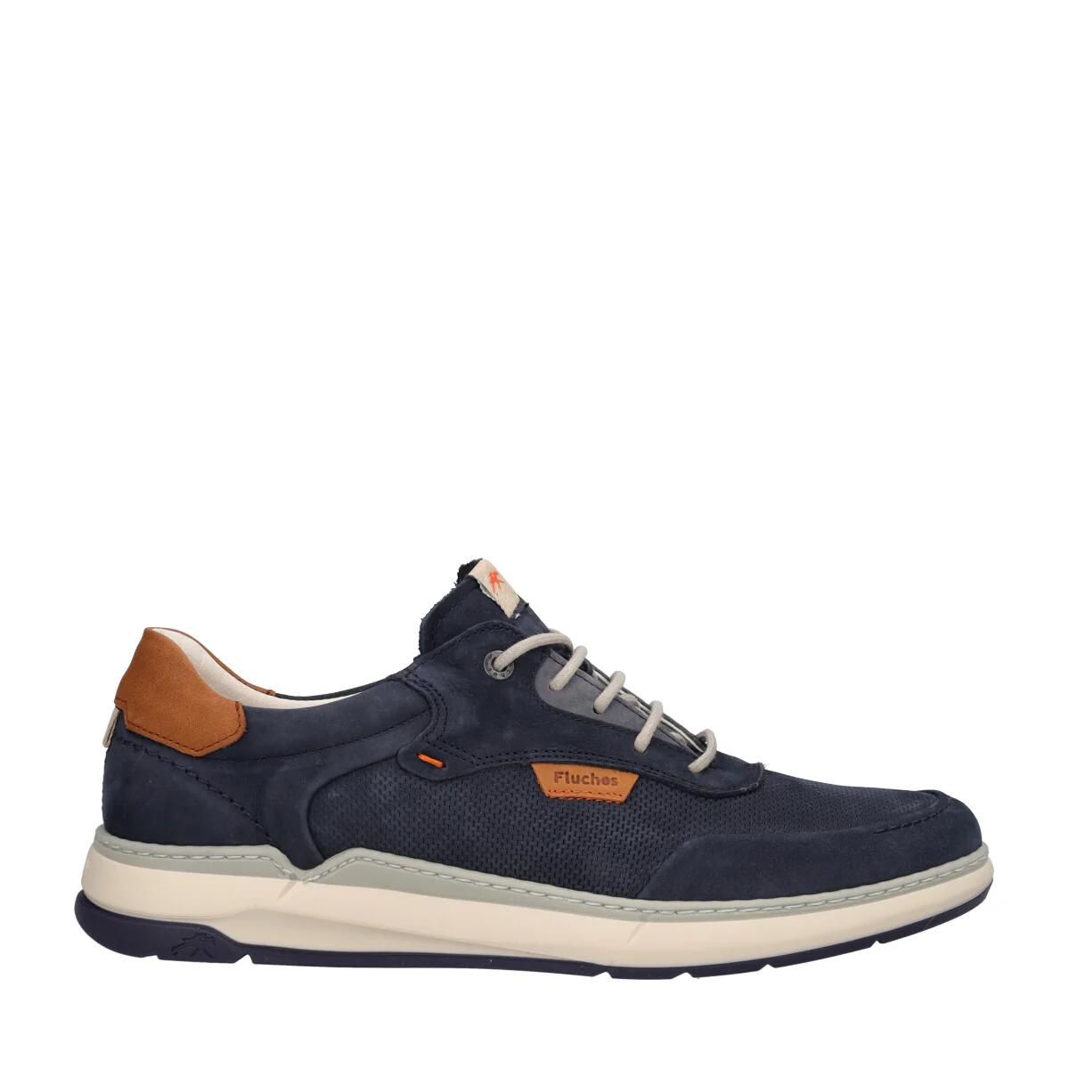 Stringata Uomo Blu in Pelle