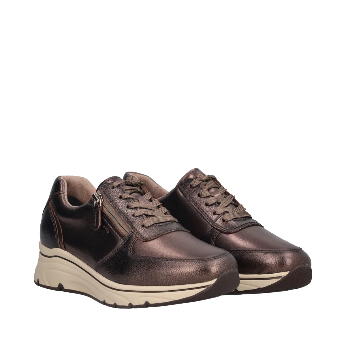 Stringate Donna Bronzo Metallizzato - Image 3