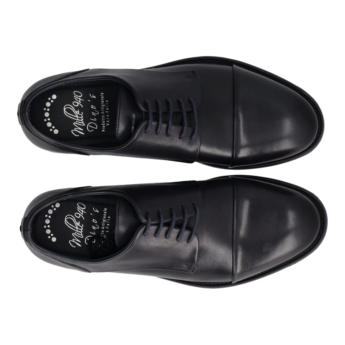 Stringate Eleganti Uomo Blu in Pelle - Image 5