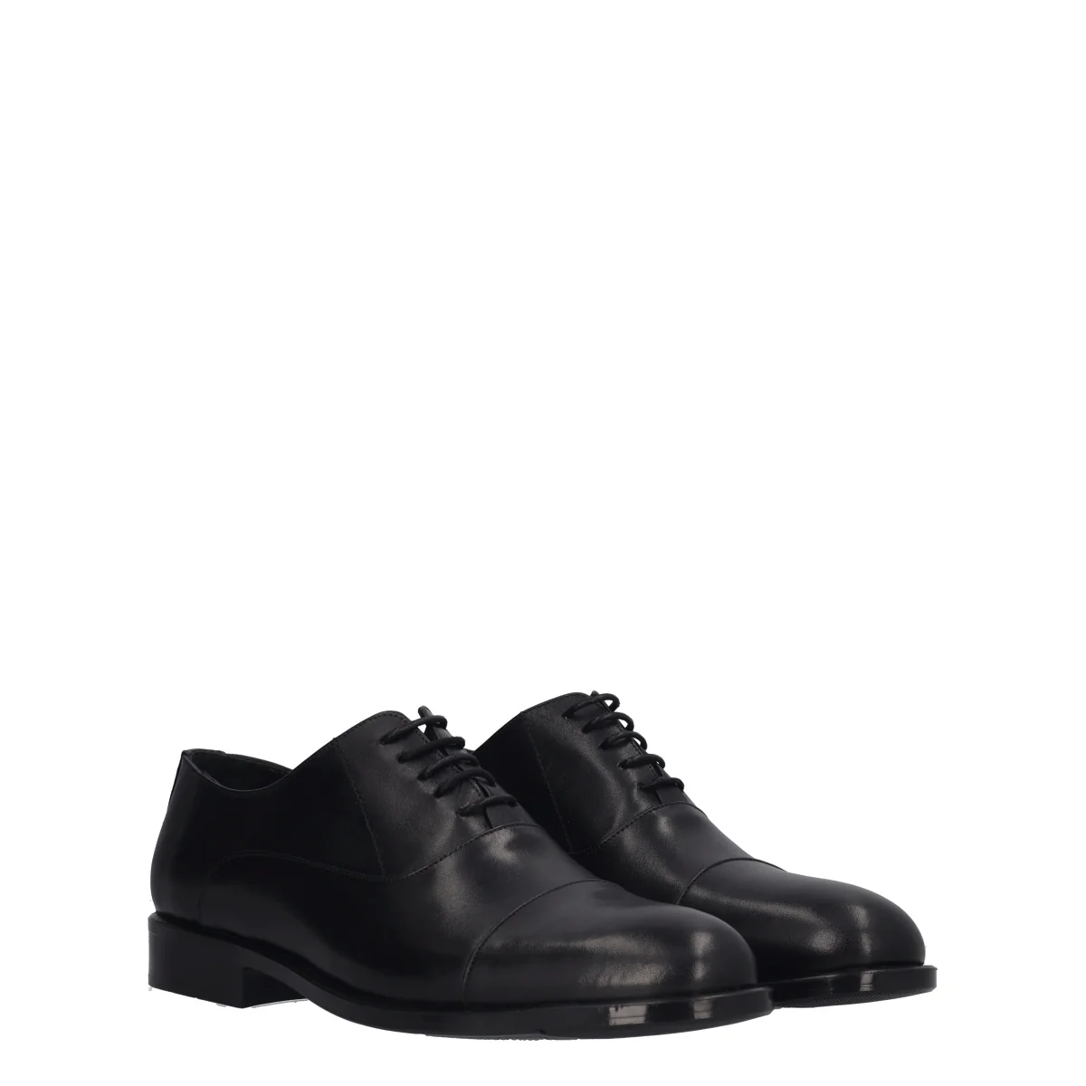Stringate Uomo Nere in Pelle - Image 3