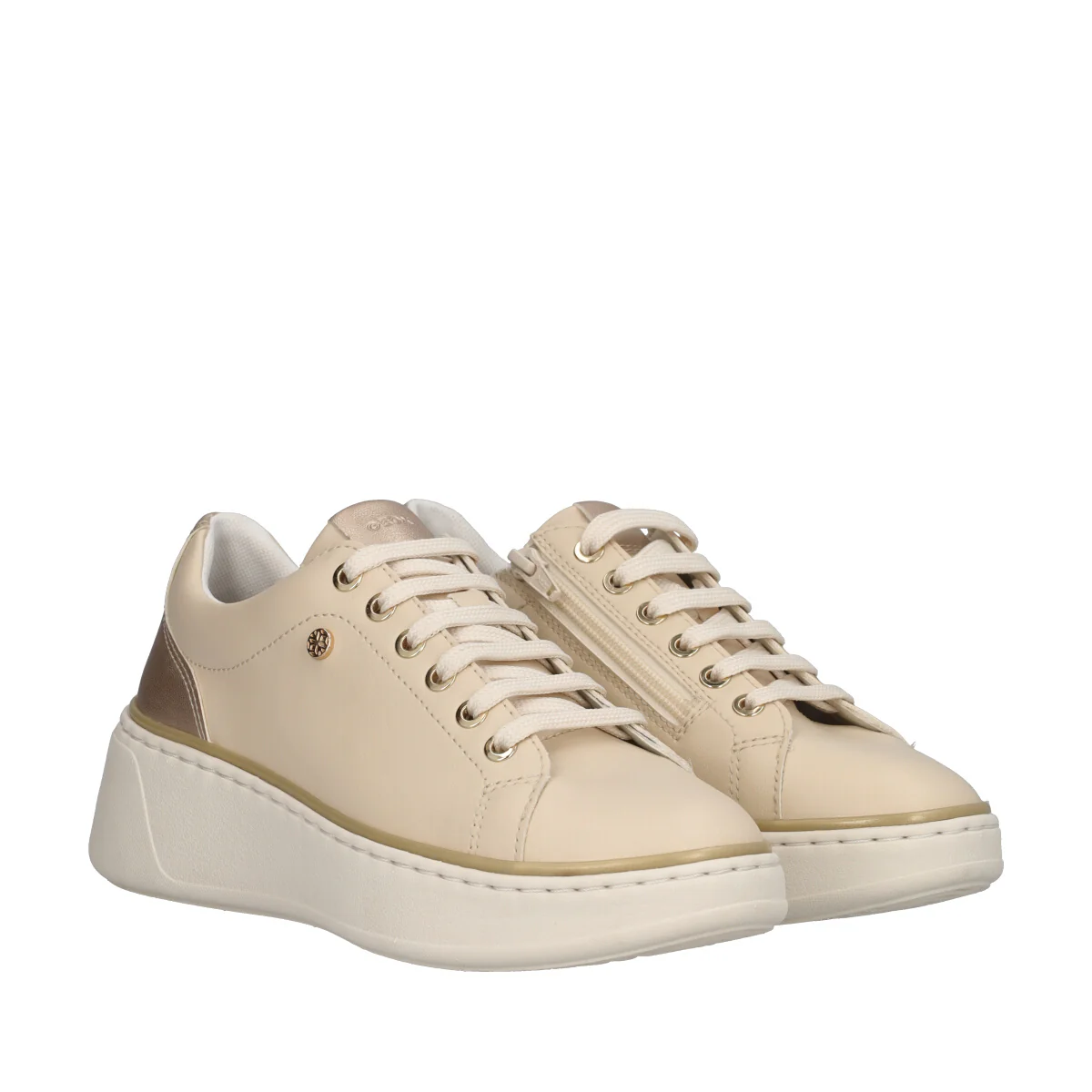 SUNNETTY Sneakers Donna Beige - Image 3
