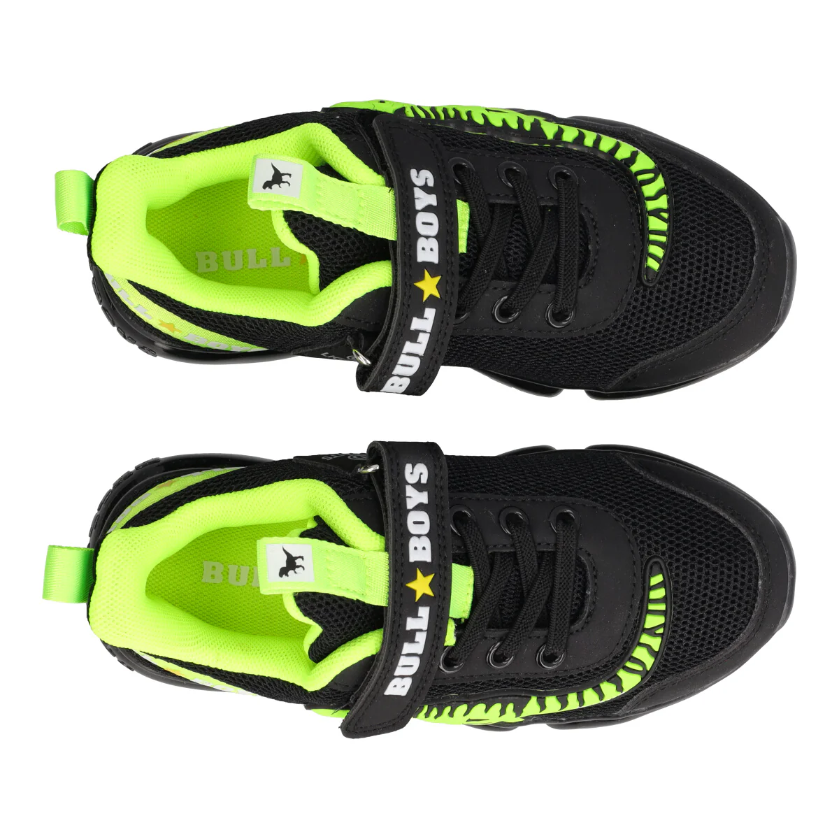 T-REX Sneakers Bambino Nere e Giallo Fluo con Luci - Image 5