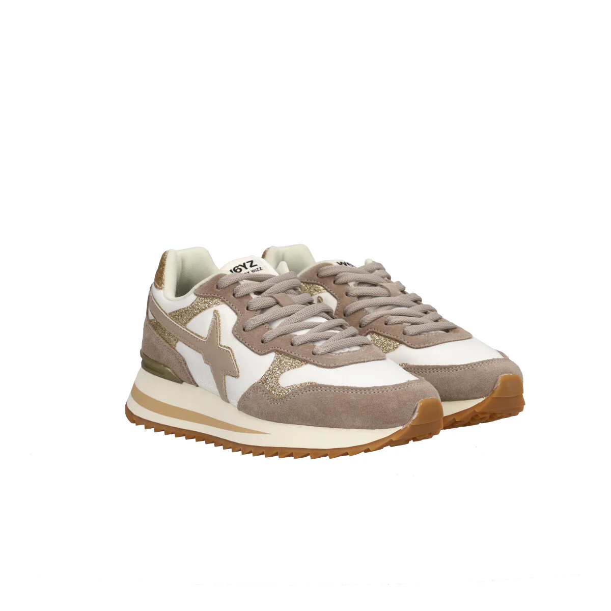 TALLY Sneakers Junior Bianche e Beige - Image 3