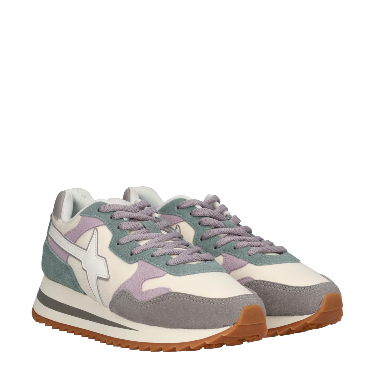 TALLY Sneakers OffWhite, Grigie e Verdi - Image 3
