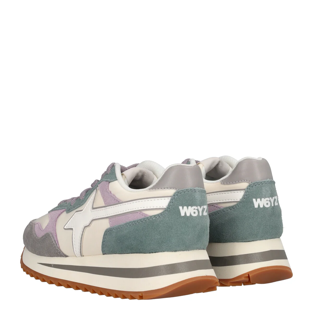 TALLY Sneakers OffWhite, Grigie e Verdi - Image 4