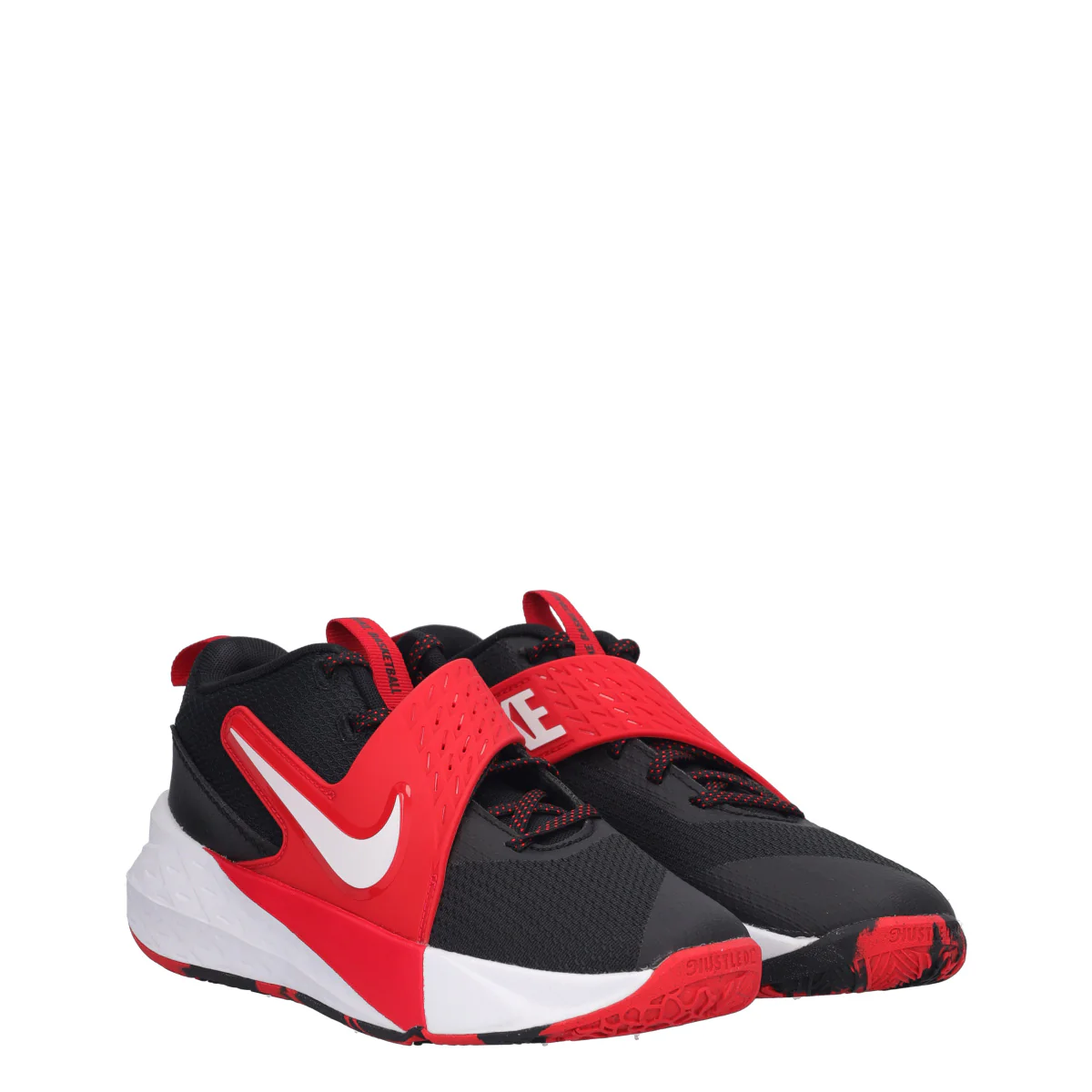 TEAM HUSTLE D 12 GS Running Junior Nere e Rosse - Image 3