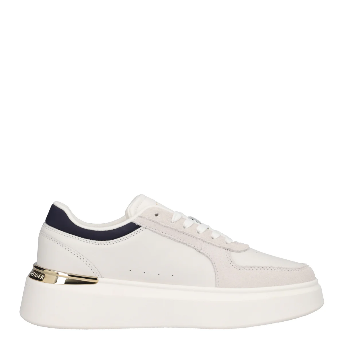 TH SATIN PLATFORM SNEAKER Sneakers Donna Ecru - Image 2