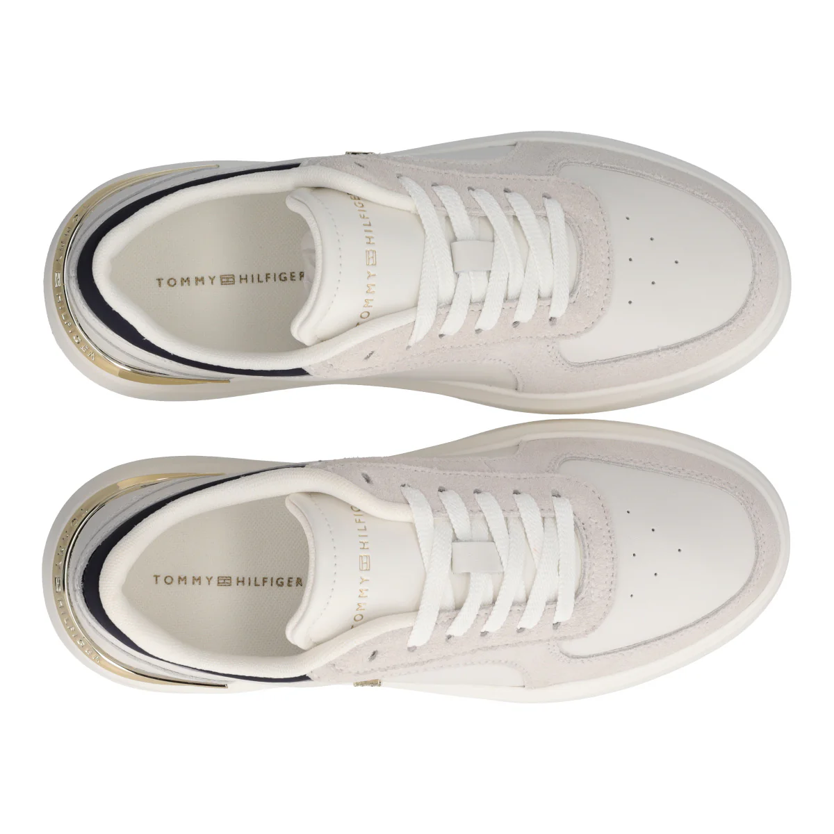 TH SATIN PLATFORM SNEAKER Sneakers Donna Ecru - Image 5
