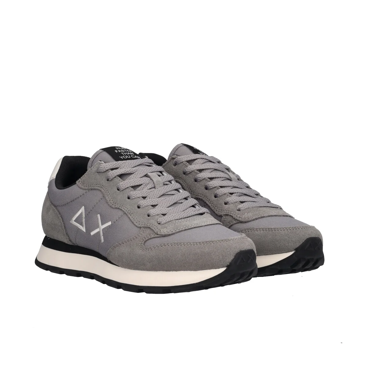 TOM SOLID Sneakers Uomo Grigie Chiare - Image 3