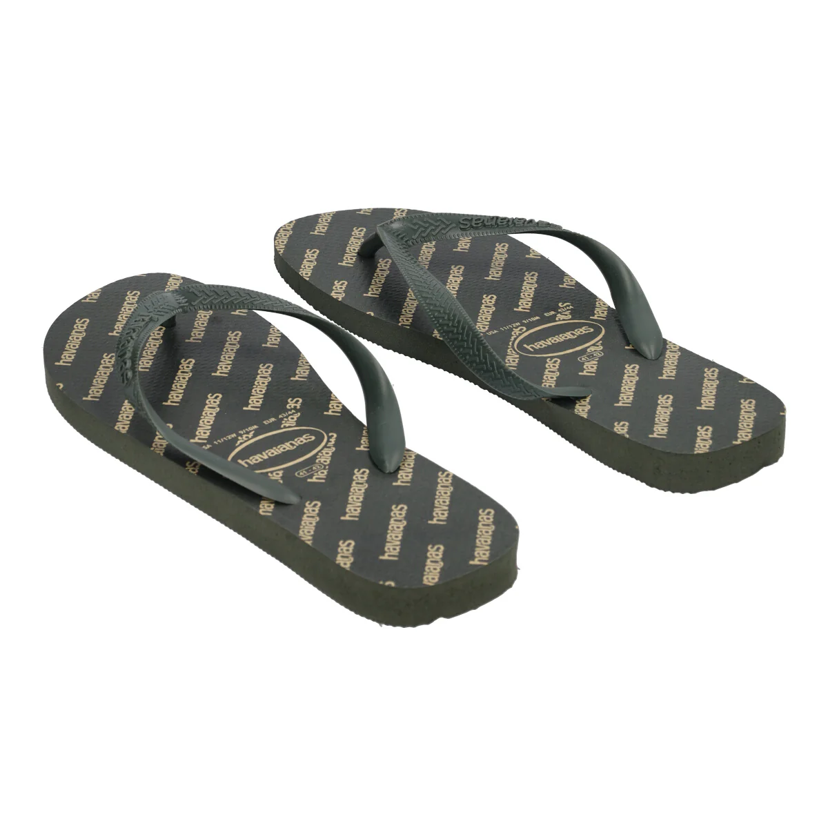 TOP LOGOMANIA Infradito Uomo Verde - Image 4