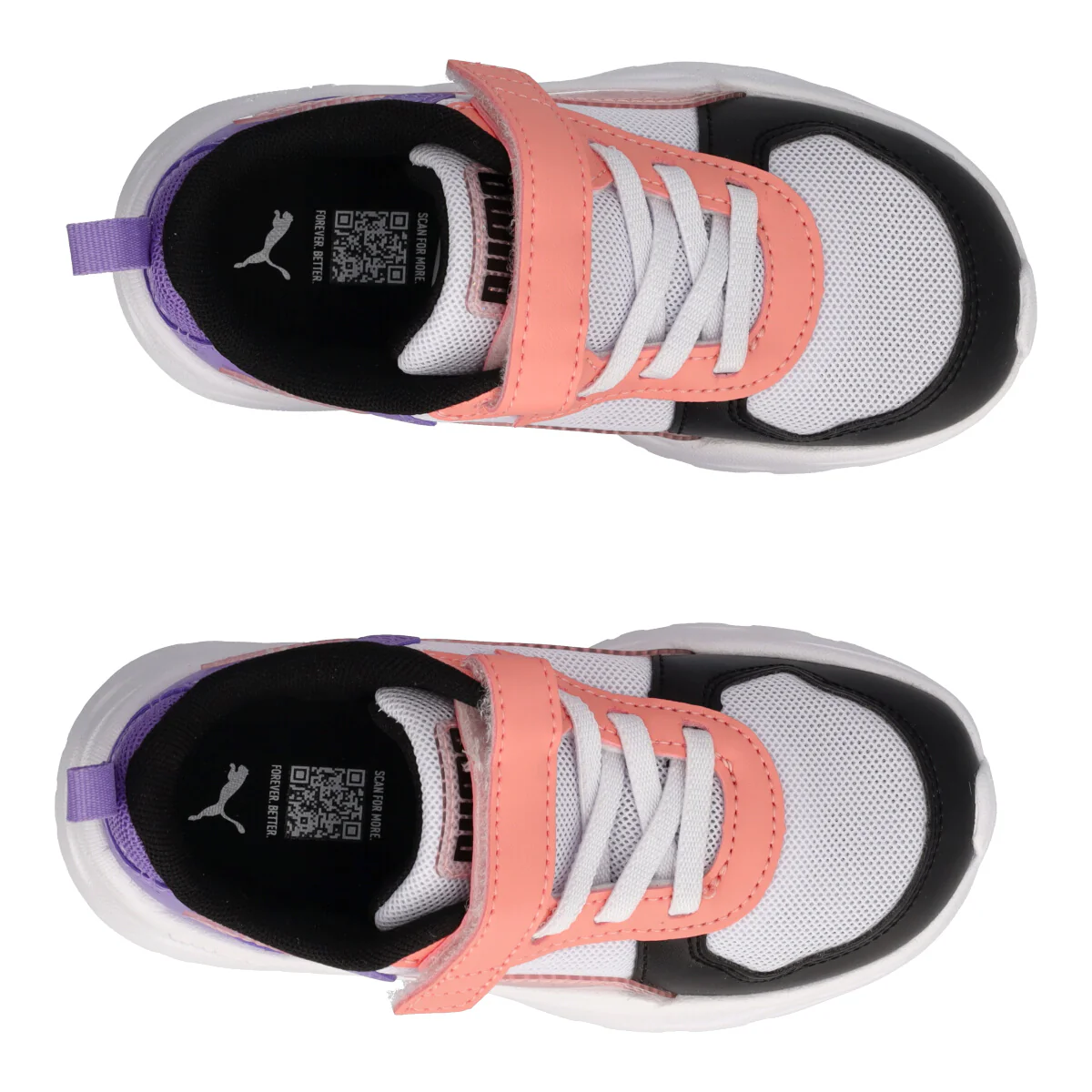TRINITY LITE BLURRY DREAMS AC Sneakers Bambina Bianche, Nere e Viola - Image 5