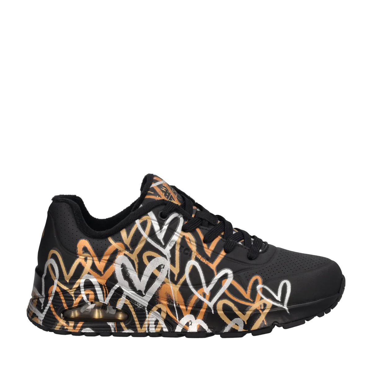 UNO METALLIC LOVE Sneakers Donna Nere