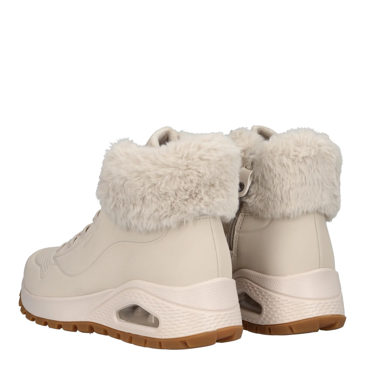 UNO RUGGED FALL AIR Polacchi Donna Off White - Image 4