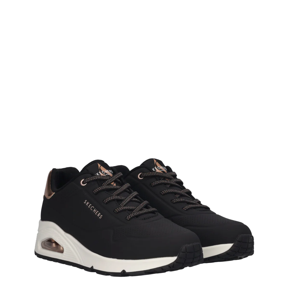 UNO SHIMMER AWAY Sneakers Donna Nere e Bronzo - Image 3