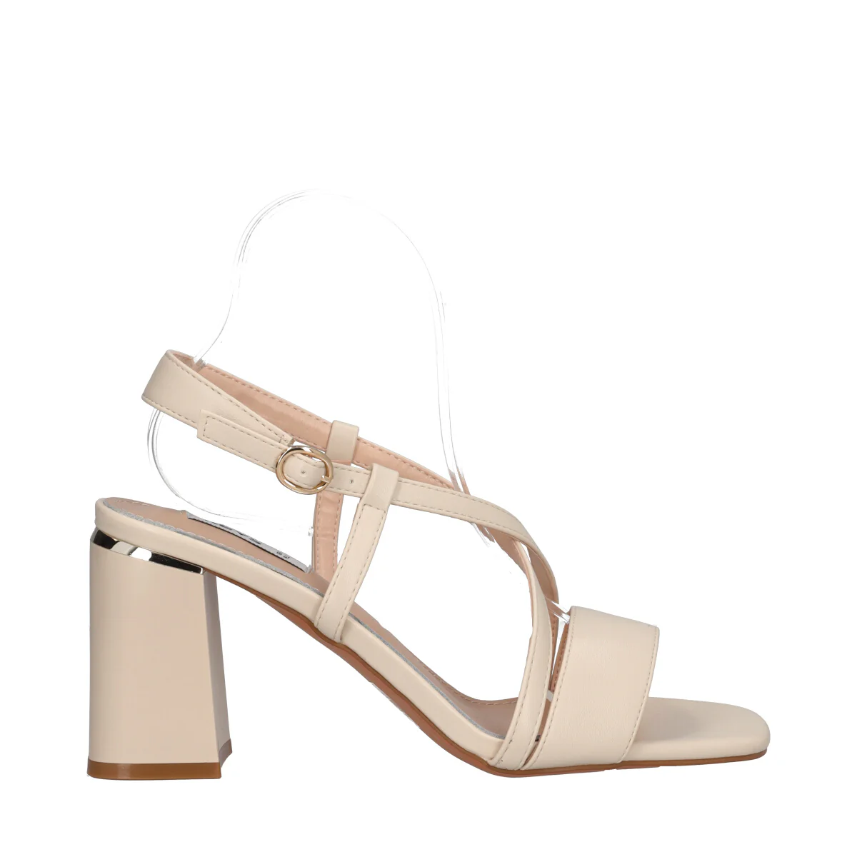 VIKY Slingback Donna Beige Alte 9 cm