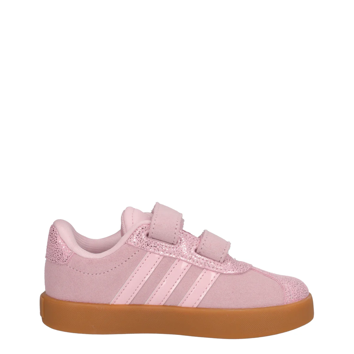 VL COURT 3.0 CF Sneakers Bambina Rosa in Pelle - Image 2