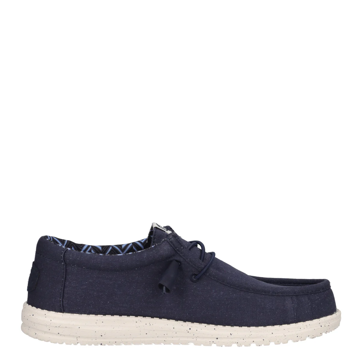 WALLY STRETCH CANVAS Mocassini Slip-on Blu - Image 2