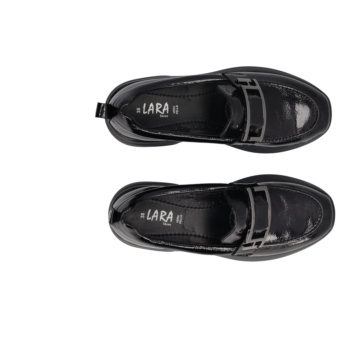 WAY Mocassini Donna Neri Comfort in Pelle - Image 5