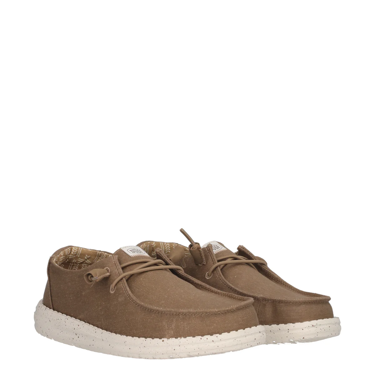 WENDY STRETCH CANVAS Mocassino Slip-on Taupe - Image 3