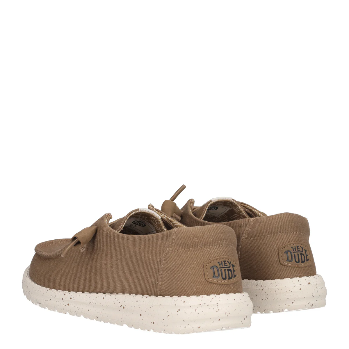 WENDY STRETCH CANVAS Mocassino Slip-on Taupe - Image 4