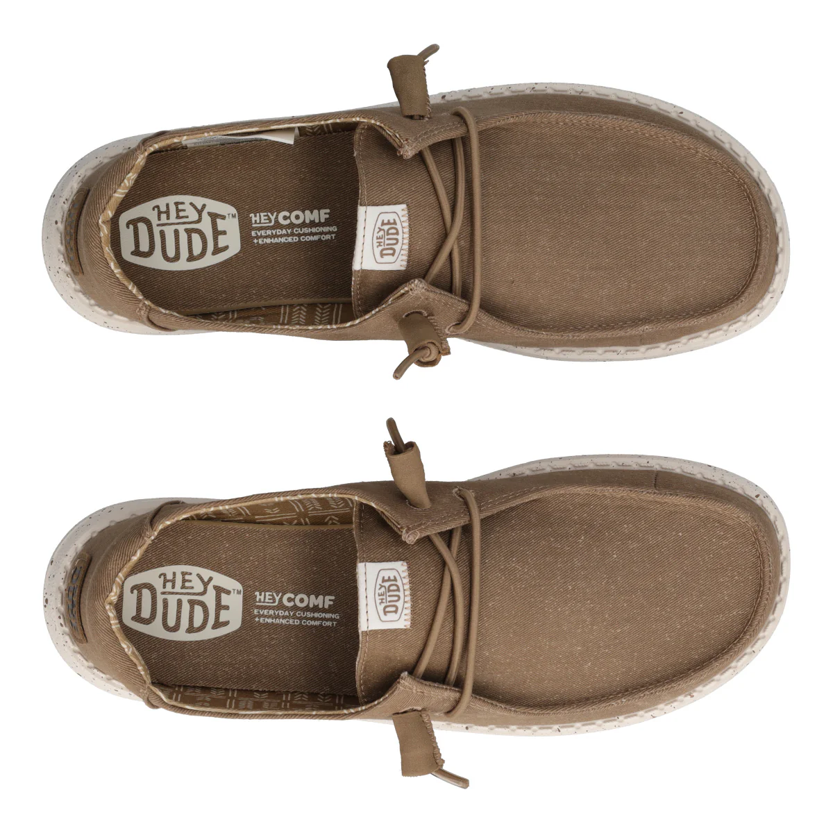 WENDY STRETCH CANVAS Mocassino Slip-on Taupe - Image 5