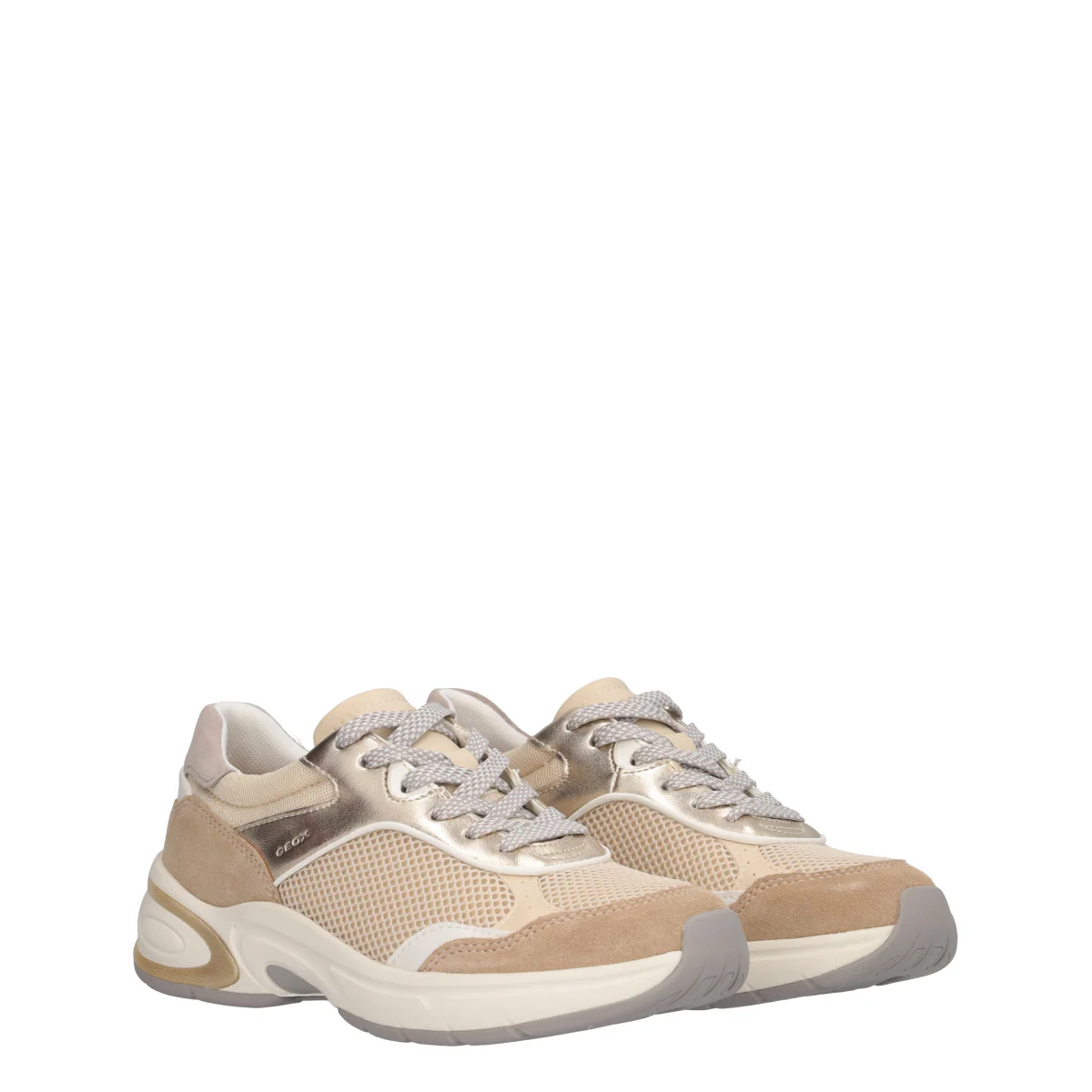 ZARVIA Sneakers Donna Oro e Beige - Image 3